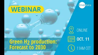 Forecast to 2030 of green hydrogen production - Webinar