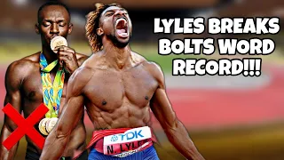 Noah Lyles Gets Usain Bolt's Iconic Record | Track And Field 2023 | London Diamond League