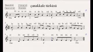 #canakkaleturkusunota   #nota #keman #piyano #gitar