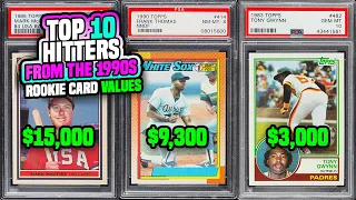 TOP 10 Power Hitters Of The 1990's & Their Rookie Card Values - Valuable Junk Wax #sportscards