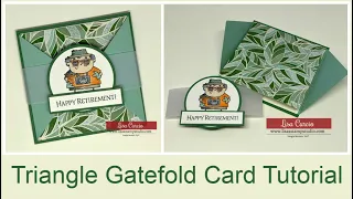How to Make a Unique Triangle Gatefold Card | Fun Fold Card Series