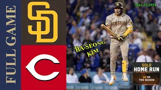 Padres Vs. Reds Full Game Highlights May 22, 2024  | MLB Highlights | 2024 MLB Seasonon