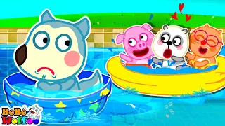 ¿Qué le pasó al bebé wolfoo en la piscina? 👶 Normas de seguridad en la piscina #2 @BebeWolfoo