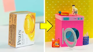 DIY Mini Washing Machine from waste boxes || How to make miniature washing machine from waste box