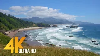 4K Coastal Oregon - Pacific Ocean - Part #2 - 5 Hours Nature Relaxation Video for 4K Oled TV