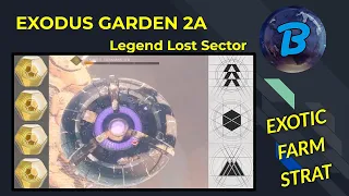 Exodus Garden 2A Exotic Farm Strat - Legend Lost Sector (Hunter/Titan/Warlock)