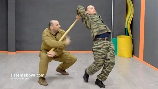 The spirals. The kicks. The work with the stick. Plastoon martial art, Leonid Polezhaev.