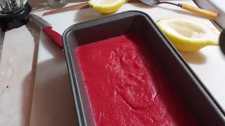 How to prepare strawberry  Lemon Sorbet 🍓 🍋