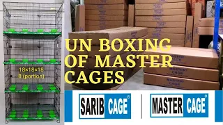 UNBOXING OF MASTER CAGE (8 PORTION) BREEDING CAGE