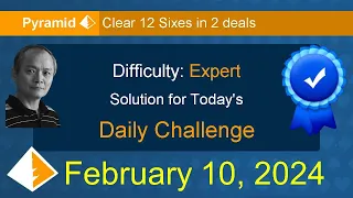 Microsoft Solitaire Collection: Pyramid - Expert - February 10, 2024