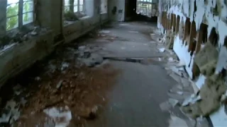 Inside the fire hit building at The North Wales Mental Hospital