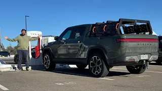 Rivian Gains Access To The Tesla Supercharger Network! My First Charging Experience