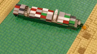 Crisis on the Suez Canal! - LEGO Golden-Class Container Ship MOC