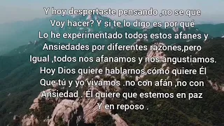 EL AFÁN Y LA ANSIEDAD ,mateo 6:25-34. ❤️BUENOS DÍAS CON DIOS.