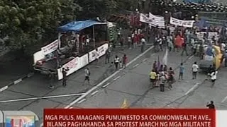 UB: Mga pulis, maagang pumuwesto sa Commonwealth Ave.