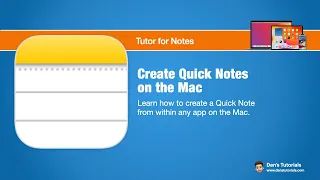 Create Quick Notes on the Mac