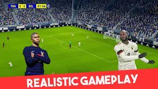 efootball 2022 Realistic Gameplay: France vs Belgium | PC | Ultra Graphics