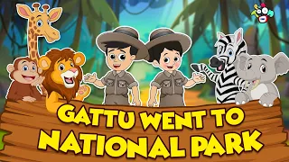 Gattu went to National Park | Animal Express | Animated Stories | Moral Story | PunToon Kids