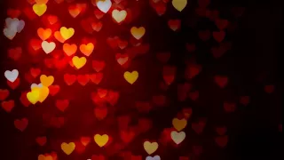 footage glare in hearts Valentine's Day   блики сердечками футаж день влюбленных