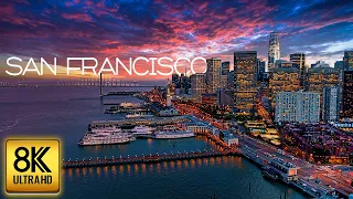 San Francisco in 8K ULTRA HD - The Golden City (Drone view)