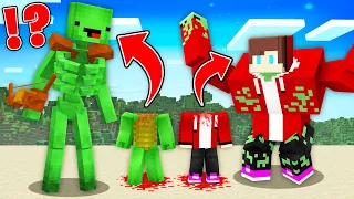 JJ And Mikey TURNED INTO MUTANTS FOR PRANKS in Minecraft Maizen