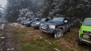 Winter HIlls Offroading with Mitsubishi L200, Pajero, Duster, Jimny, Lada Niva