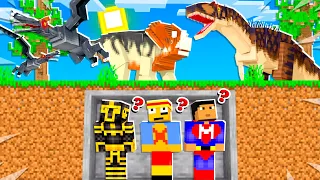 🦕 EL MEJOR ESCONDITE CONTRA LOS DINOSAURIOS EN MINECRAFT 😂