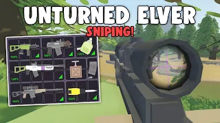 SNIPING HEADS FOR JUICY LOOT! - Unturned Elver Survival #1