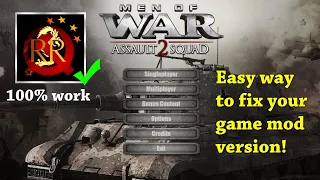 Easy way to fix [Red Rising mod] version - Men of war Assault squad 2