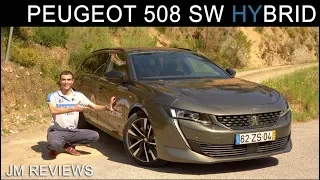 Peugeot 508 SW Hybrid 2020 - Agora Com 225cv!! Super EFICIENTE!! - JM REVIEWS 2020