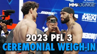 Complete Ceremonial Weigh-in and Fighter Faceoff | 2023 PFL 3