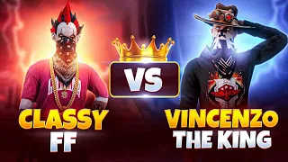 Revenge Against 🤬Vincenzo The King Squad 😨👑 They Dominated Us 😥 4 vs 4 Custom 😈 -- Garena Free Fire