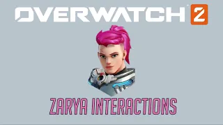 Overwatch 2 Second Closed Beta - Zarya Interactions + Hero Specific Eliminations