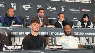 BRITISH HEAVYWEIGHT TITLE FIGHT - WARDLEY V GORMAN - FULL PRESS. CONFERENCE