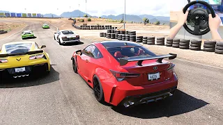 The Ultimate Race Lexus RC-F (Steering Wheel) Forza Horizon 5 | Thrustmaster T300RS Gameplay 4k