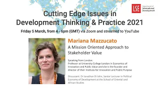 Mariana Mazzucato | A Mission Oriented Approach to Stakeholder Value