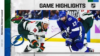 Wild @ Lightning 11/21/21 | NHL Highlights