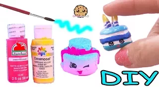 Custom Cake ! DIY Do It Yourself Clay Shopkins Painting Craft Video