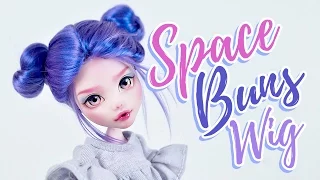 How to Make a Doll Wig | Space Buns | Mozekyto #7