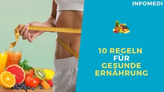 Gesunde Ernährung - 10 Tipps und Regeln um vital zu leben - einfach und gesund essen