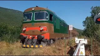 treno storico con la d345 1058 sulla sulmona carpinone