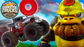 Hot Wheels Monster Trucks Smash Through More Camp Crush Challenges! 💥 | Hot Wheels