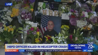 Memorial honors officer who died after helicopter crash