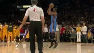 Kevin Durant 31 points (game winner) full highlights vs Lakers game 4 NBA Playoffs 2012.19.05