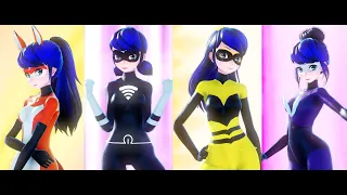 【MMD Miraculous】Ladybug Transformations (FANMADE)【60fps】