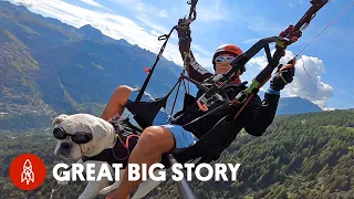 When You Live in the Swiss Alps, You Can Paraglide to Work