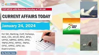 24 JANUARY 2024 Current Affairs by GK Today | GKTODAY Current Affairs - 2024