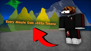 Noob With....69Sx Tokens Per Minute?!?! | Roblox Super Power Training Simulator