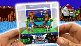 Sonic the Hedgehog DIY Cube Diorama