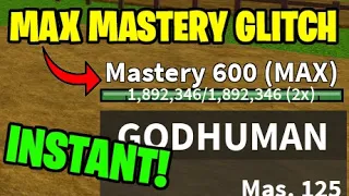 INSTANT 600 MASTERY GLITCH! (Blox Fruits)